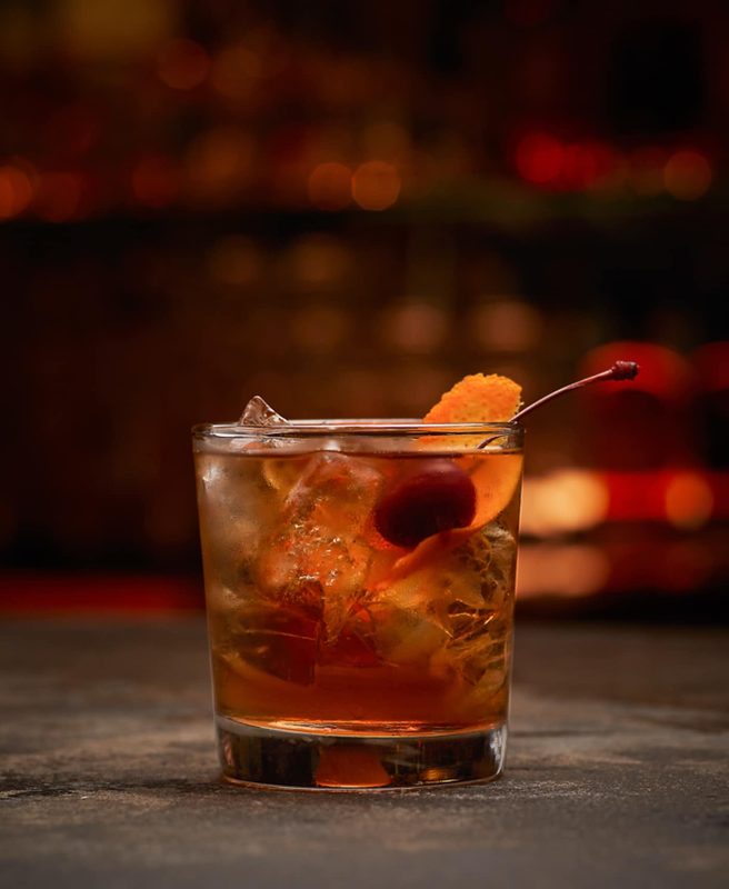 Old Fashioned cocktail in a rocks glass